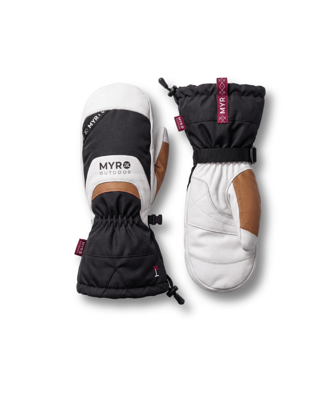 Nordals tumhandske i vitt getläder – produktbild – Myr Outdoor