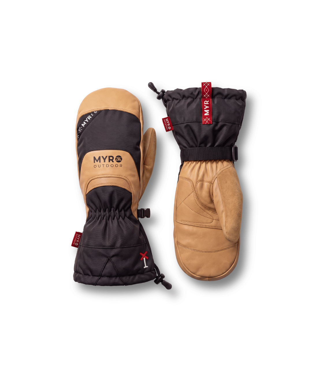 Nordals tumhandske i brunt getläder – produktbild – Myr Outdoor